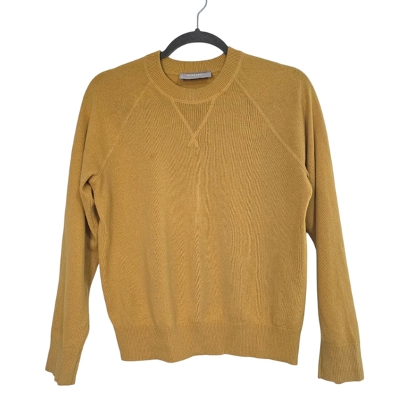 Everlane Cashmere Pullover Sweater in Yellow Casual Comfy - Picture 2 of 9